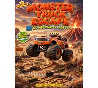 Monster Truck Maze Book for Kids Ages 5-8: 6 Epic Racing Missions | Desert, Volcano, Bridge & Championship | Large Print