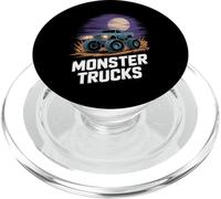 Monster Truck Night Scene Offroad Power Illustration PopSockets PopGrip para MagSafe