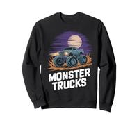 Monster Truck Night Scene Offroad Power Illustration Sudadera