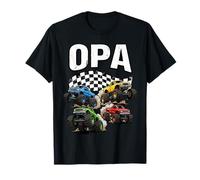 Monster Truck Opa Grandpa Birthday Family Crew Matching Camiseta