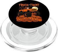 Monster Truck Or Treat Skeleton Pumpkin Halloween Niños Niñas PopSockets PopGrip para MagSafe