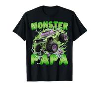 Monster Truck Papa Dad Monster Trucks Padre Camiseta