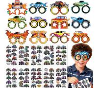 monster truck party decoraciones papel gafas tatuajes fotocabina accesorios