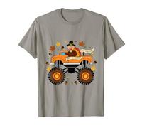 Monster Truck Pavo Feliz Acción de Gracias Niños Niño Bo Camiseta