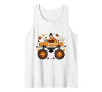 Monster Truck Pavo Feliz Acción de Gracias Niños Niño Bo Camiseta sin Mangas