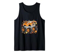 Monster Truck Pavo Feliz Acción de Gracias Niños Niño Bo Camiseta sin Mangas