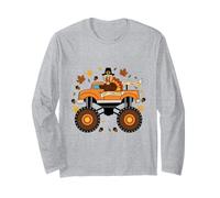 Monster Truck Pavo Feliz Acción de Gracias Niños Niño Bo Manga Larga