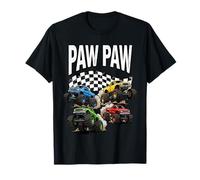 Monster Truck Paw Paw Grandpa Birthday Family Crew Matching Camiseta