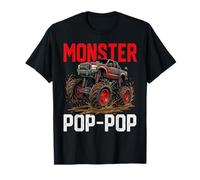 Monster Truck Pop-Pop Family Matching Offroad Barro Camiseta