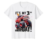 Monster Truck - Tema de 3er cumpleaños para niño de tres años Camiseta