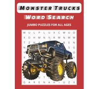 Monster Truck Word Search Puzzle Book: Jumbo Word Searches with Easy to Read Print about Monster Trucks, Offroad Vehicles, Car Parts and More | 8.5x11 ... Puzzles … Gift for Birthdays and Rainy Days