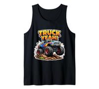 Monster Truck Yeah Funny Pun Wordplay Fan Lover Evento Cita Camiseta sin Mangas