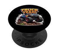 Monster Truck Yeah Funny Pun Wordplay Fan Lover Evento Cita PopSockets PopGrip Adhesivo