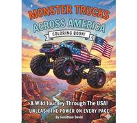 Monster Trucks Across America- Coloring Book