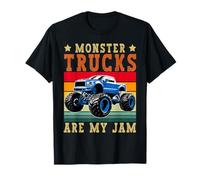 Monster Trucks Are My Jam Monster Truck Lovers Motores Camiseta