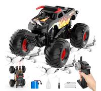 Monster Trucks Coche Teledirigido,1:16 Coche Teledirigido 4WD Todo Terreno Stunt Coche RC Drift Car Monster Truck Vehículo Todoterreno con Luz LED y Niebla Juguete Regalo para Adulto Niños Niñas