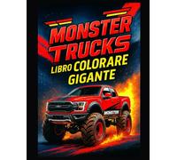 Monster Trucks - Libro da Colorare Gigante: 50 disegni unici di Monster Trucks giganti | Libro da colorare antistress per bambini e adulti | Una ... risultato perfetto e facile da incorniciare