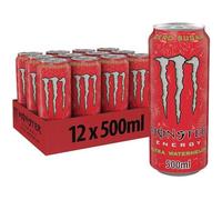 Monster WATERMELON sabor sandía, pack 12 unidades 500ml - Total 6 litros