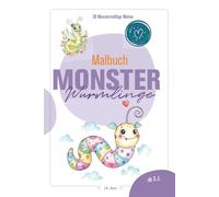 Monster Wurmlinge: 30 super wurmige Malbuch! Tolle süße Monster-Wurmlinge zum Ausmalen.