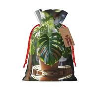 Monstera Deliciosa Banana Palm - Bolsa resistente con cordón de 4.7 x 6.9 pulgadas, bolsa de regalo moderna y práctica para necesidades diarias, 1 unidad