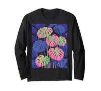 Monstera Deliciosa Plant Lover Lady Daddy Botanical Manga Larga
