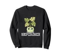 Monstera Leaf Me Alone Lindo Juego de Palabras Sudadera