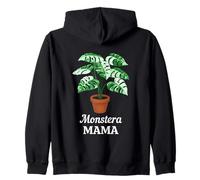 Monstera Mama Crazy Plant Lady Variegated Monstera Sudadera con Capucha
