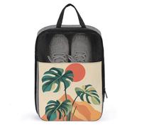 Monstera Plant The Sun Mountains - Bolsa de zapatos para viajes, uso diario, bolsa de almacenamiento antipolvo para zapatos de golf