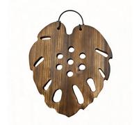 Monstera - Tabla de montaje de madera para plantas, tablero de montaje de helecho preperforado, colgador de exhibición de vegetación de montaje en pared, decoración creativa para interiores y jardines