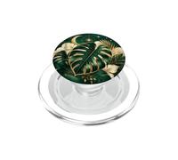 Monstera Tropical Botánico Luna Creciente Selva Naturaleza PopSockets PopGrip para MagSafe