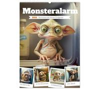 Monsteralarm. Die Invasion der kleinen Quälgeister (Wandkalender 2026 DIN A2 hoch), CALVENDO Monatskalender: Sie sind überall und niemand weiß woher sie kommen!