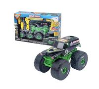 MonsterJam Mechanix - Vehículo a Escala 1:18 con Piezas Desmontables, Incluye Destornillador y 4 Ruedas, Modelo Grave Digger, 3 Modelos Disponibles para Coleccionar, Famosa (MNJ02100)