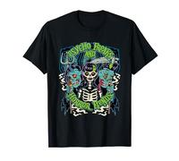 Monsters and Martians Unisex Halloween Zombie Horror Camiseta T-Shirt Manga Larga Pequeño Negro Multicolor