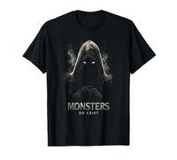 Monsters Do Exist Darkcore - Diseño de Ropa de Calle con Capucha Camiseta