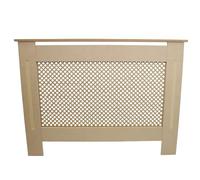MonsterShop - Cubreradiador para Esconder Ocultar Radiadores en MDF 1115x820x188mm Cubierta Radiador Acabado Natural Moderno Personalizable Cubreradiadores Cubre Radiadores con Cepillo Limpieza GRATIS