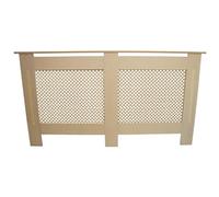 MonsterShop - Cubreradiador para Esconder Ocultar Radiadores en MDF 1515x820x188mm Cubierta Radiador Acabado Natural Moderno Personalizable Cubreradiadores Cubre Radiadores con Cepillo Limpieza GRATIS
