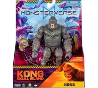 MonsterVerse Figura de acción de Skull Island Kong de 1 cm, Inspirada en la Isla de Calavera con Arma de Cadena de hélice, Titanio posable para Jugar o exhibir, Figura Coleccionable de Kaiju a Partir