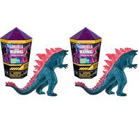 Monsterverse Figuras de Godzilla y Kong Dentro de Capsulas de Cristal, 4 Modelos Diferentes de la película para coleccionar, 5cm, Juguetes para niños Desde 4 años (MN302000) (Paquete de 2)