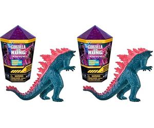 Monsterverse Figuras de Godzilla y Kong Dentro de Capsulas de Cristal, 4 Modelos Diferentes de la película para coleccionar, 5cm, Juguetes para niños Desde 4 años (MN302000) (Paquete de 2)