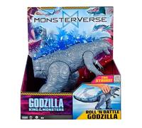 MONSTERVERSE Giant Godzilla 28 cm Roll & Battle Tail Attack, Figura con Cambio de Color Azul, Movimiento de Cola, Piernas y Brazos, Inspirada en Godzilla vs. Kong, Famosa (MN320200)