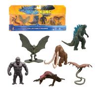 MonsterVerse Godzilla vs Kong - Mini Monstruo de 2 Pulgadas, Paquete de 6 Que Incluye Monstruos icónicos de la película, edición Limitada, Multicolor, Adecuado para Mayores de 4 años