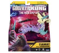 MonsterVerse Godzilla x Kong: The New Empire, Juguete de acción Tiamat de 6 Pulgadas, icónico Personaje de película Coleccionable, Incluye Accesorios submarinos de 2,5 Pulgadas, Adecuado para Edades