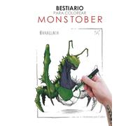 Monstober, El color del miedo: Bestiario para colorear (inktober)