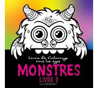 MONSTRES -Livre 2: Collection 105 Mini Monstres - Coloriage - Kirerah Books
