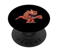 Monstruo Aterrador con Dientes Afilados Divertido PopSockets PopGrip Adhesivo