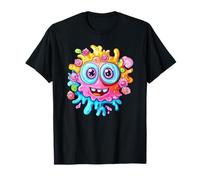 Monstruo caprichoso con flores y colores Camiseta