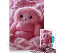 Monstruo de Almohada sin esponjosidad,Rompecabezas de 1000 Piezas para Adultos,Juguete Que desafía la Mente,Corte preciso,alineación, Actividad Nocturna Divertida para Toda la Familia 38x26cm