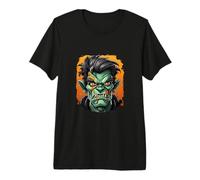 Monstruo de Dibujos Animados de Frankenstein Halloween Frankenstein Camiseta Premium