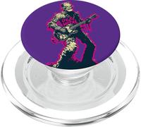 Monstruo de Frankenstein con Guitarra y Logotipo de Death Rock PopSockets PopGrip para MagSafe