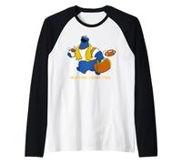Monstruo de Galletas de Plaza Sésamo Snack clásico Medio Tiempo Camiseta Manga Raglan